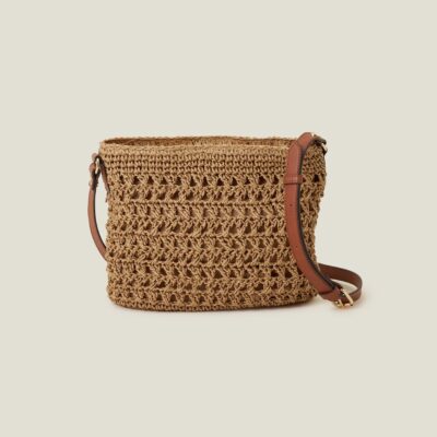 Raffia Cross-Body Bag