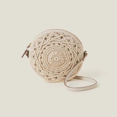 Macrame Circle Cross-Body Bag