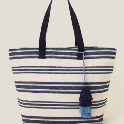 Stripe Beach Tote Bag