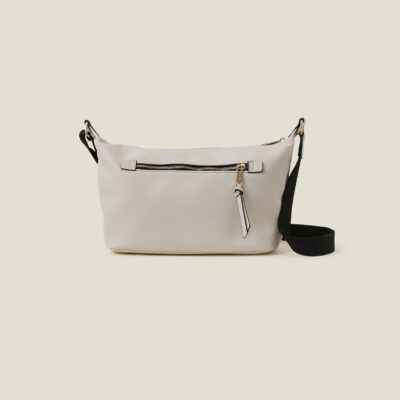 Slouchy Webbing Strap Bag Cream