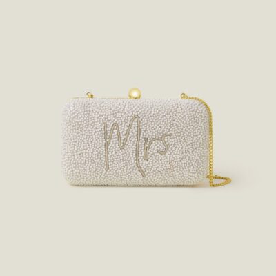 Bridal Mrs Hardcase Clutch Bag