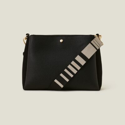 Webbing Cross-Body Bag Black