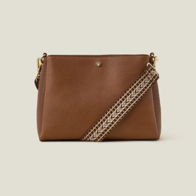 Webbing Cross-Body Bag Tan