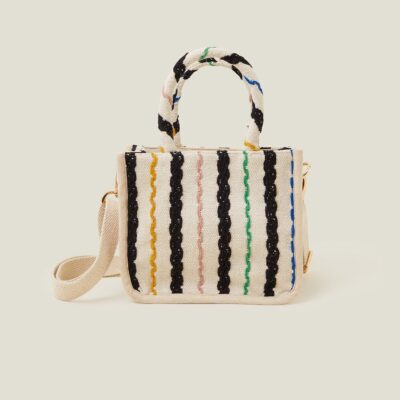 Stripe Cross-Body Bag