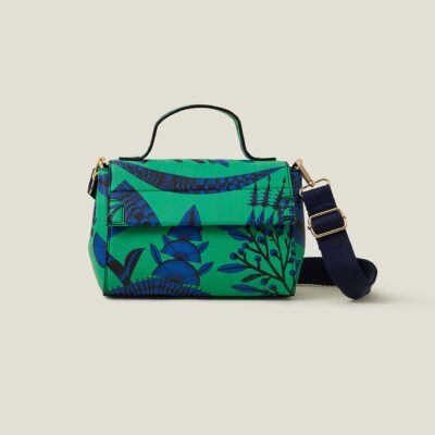 Print Top-Handle Cross-Body Bag