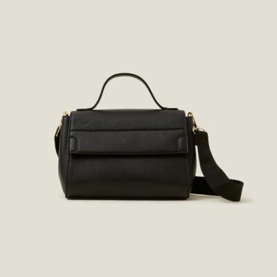 Top Handle Cross-Body Bag Black