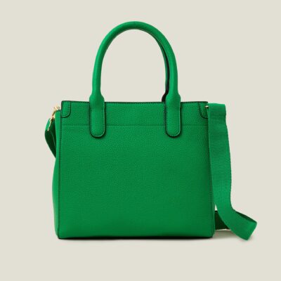 Handheld Bag with Webbing Strap Green