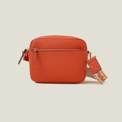 Camera Bag with Webbing Strap Orange