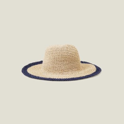 Contrast Edge Floppy Hat