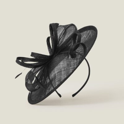 Penny Loop Fascinator Black