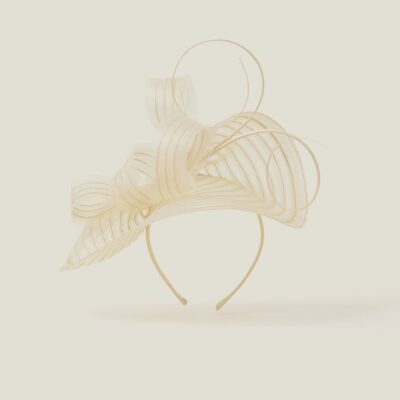 Emily Crin Fascinator Natural