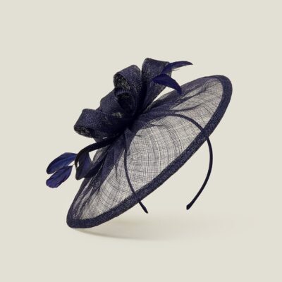 Penelope Sin Bow Fascinator Blue