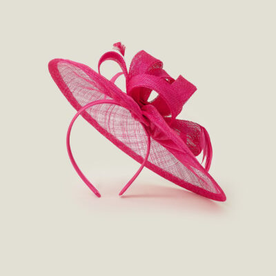 Penelope Sin Bow Fascinator Pink