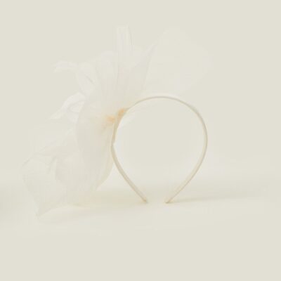 Mia Mini Crin Fascinator Ivory