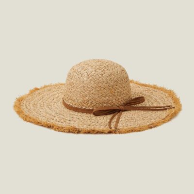 Raw Edge Floppy Hat