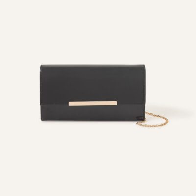 Patent Clutch Bag Black