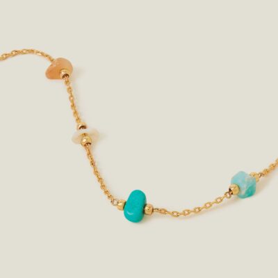 14ct Gold-Plated Stationed Necklace