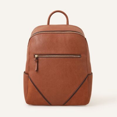 Classic Zip Around Backpack Tan