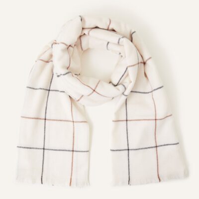 Carter Check Print Scarf