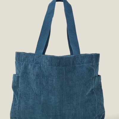 Cord Shopper Bag Teal