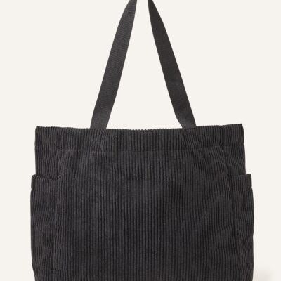 Cord Shopper Bag Black