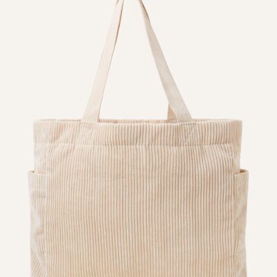 Cord Shopper Bag Cream