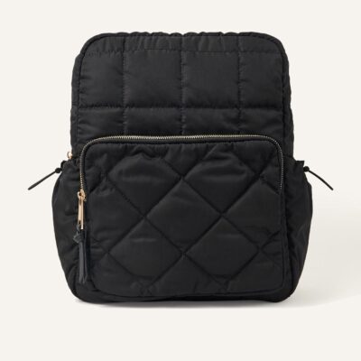 Quilted Nylon Laptop Backpack