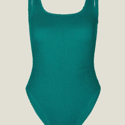 Crinkle Swimsuit Teal