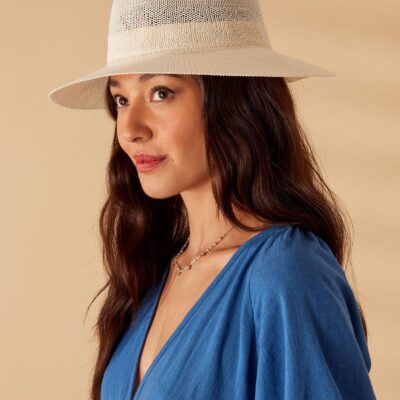 Packable Fedora Hat Cream